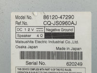 2010-2011 Toyota Prius Radio AM FM Cd Player Receiver Replacement P/N:86120-47290 Fits Fits 2010 2011 OEM Used Auto Parts - 