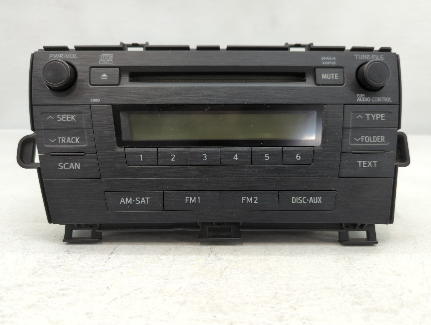 2010-2011 Toyota Prius Radio AM FM Cd Player Receiver Replacement P/N:86120-47290 Fits Fits 2010 2011 OEM Used Auto Parts - 