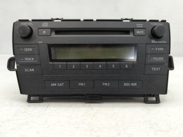 2010-2011 Toyota Prius Radio AM FM Cd Player Receiver Replacement P/N:86120-47290 Fits Fits 2010 2011 OEM Used Auto Parts - 