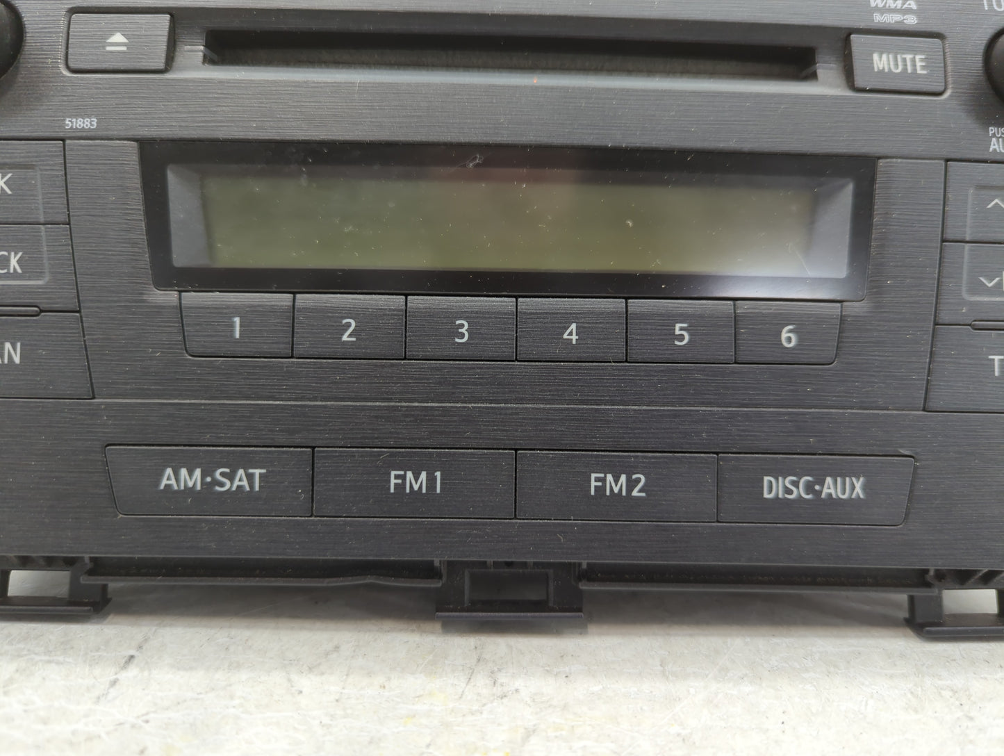 2010-2011 Toyota Prius Radio AM FM Cd Player Receiver Replacement P/N:86120-47290 Fits Fits 2010 2011 OEM Used Auto Parts - 