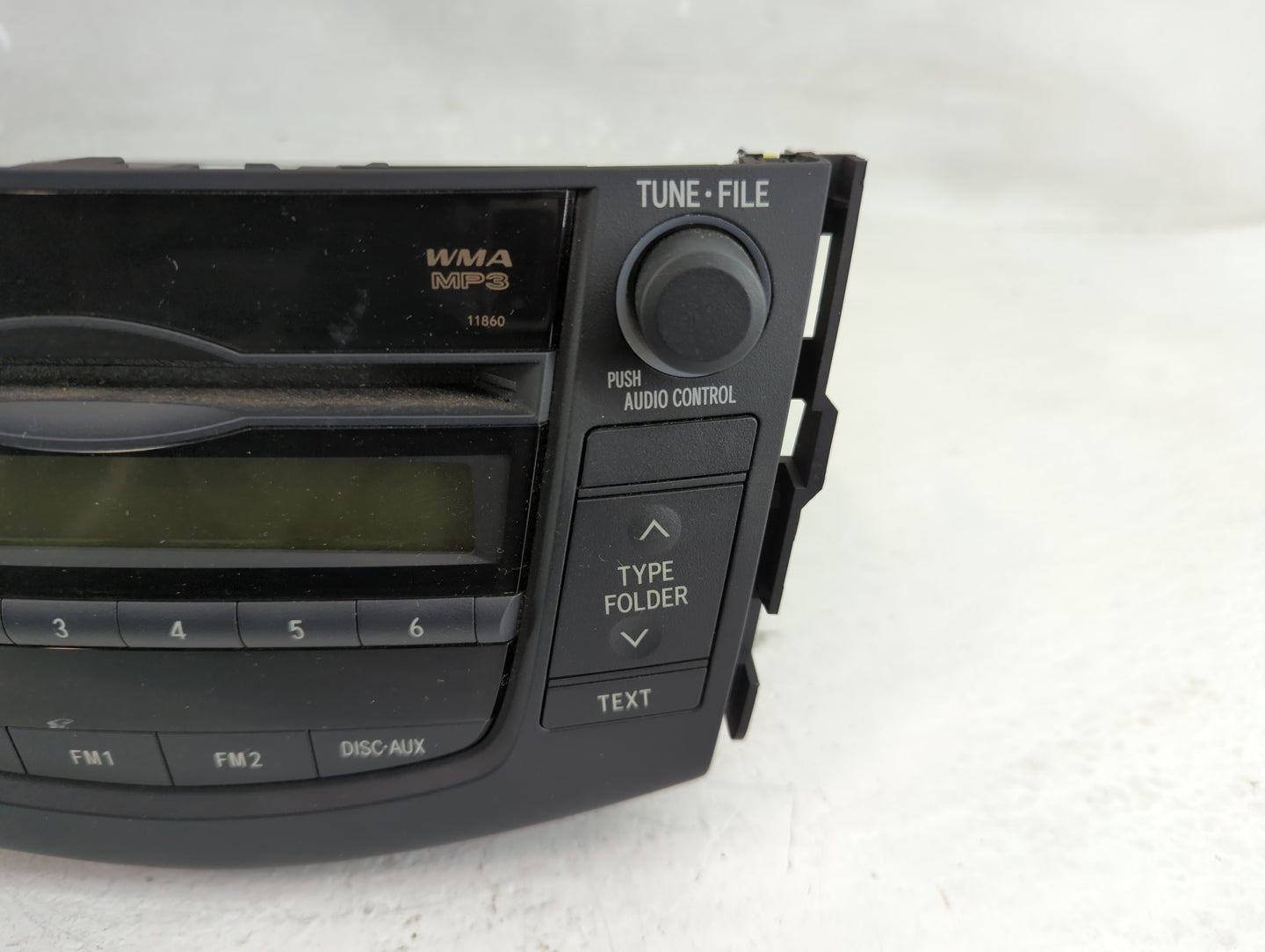 2010-2011 Toyota Rav4 Radio AM FM Cd Player Receiver Replacement P/N:86120-0R071 Fits Fits 2010 2011 OEM Used Auto Parts - O