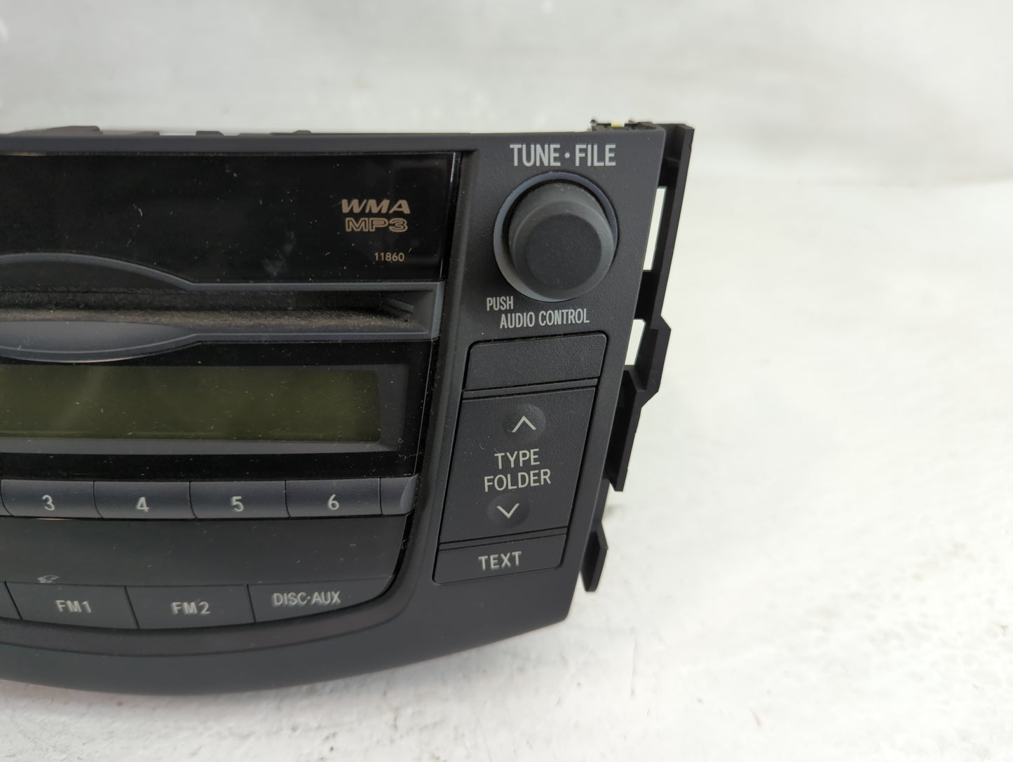 2010-2011 Toyota Rav4 Radio AM FM Cd Player Receiver Replacement P/N:86120-0R071 Fits Fits 2010 2011 OEM Used Auto Parts - O