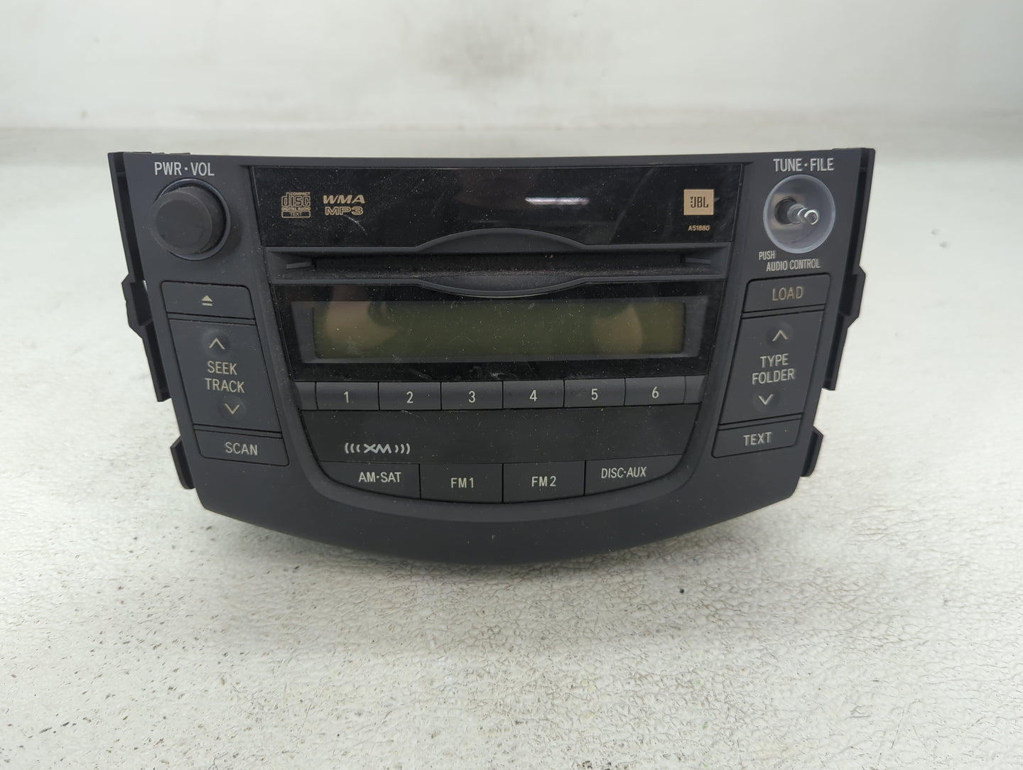 2009-2011 Toyota Rav4 Radio AM FM Cd Player Receiver Replacement P/N:86120-0R090 Fits Fits 2009 2010 2011 OEM Used Auto Part