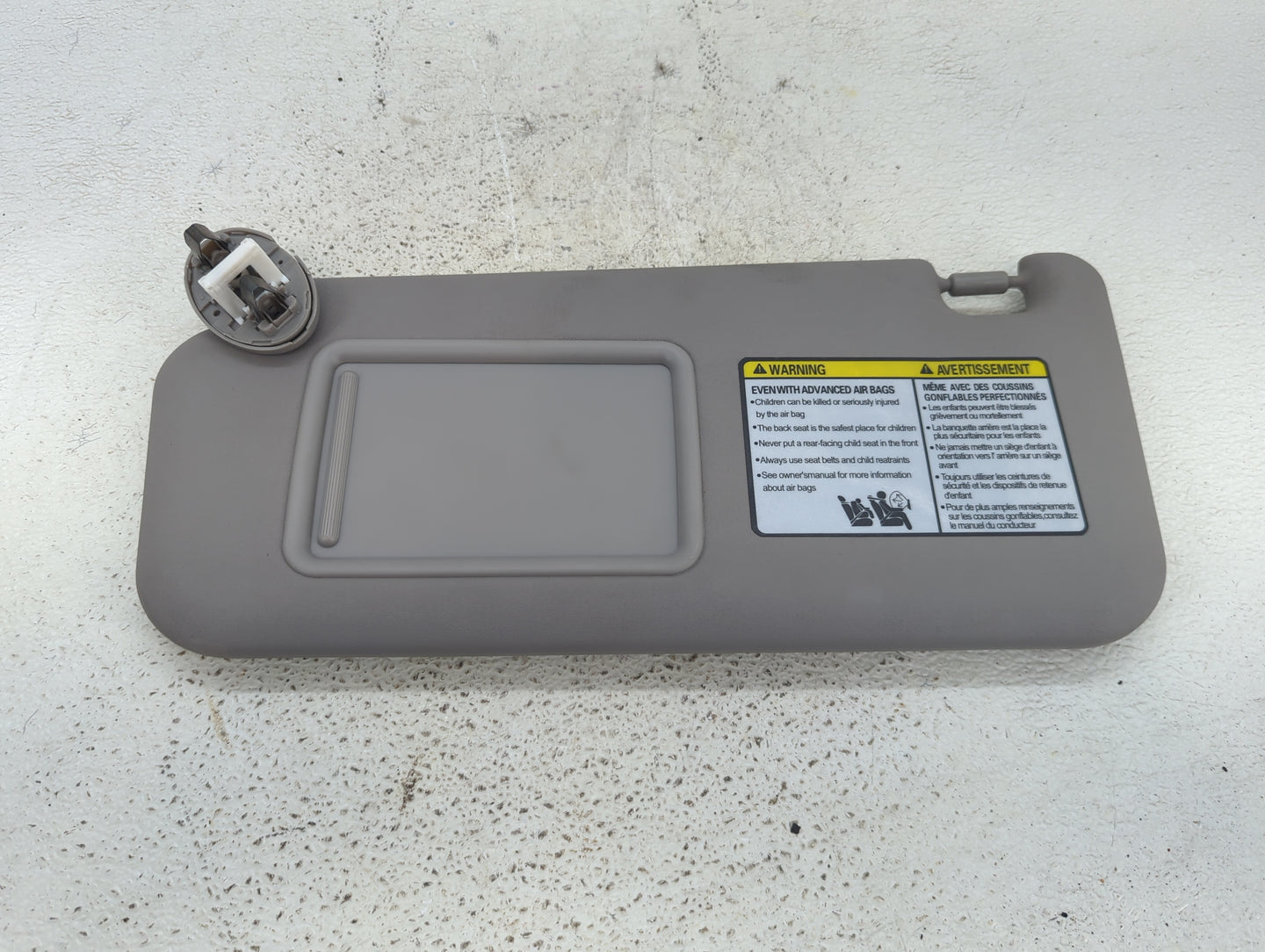 2010-2014 Toyota Rav4 Sun Visor Shade Replacement Driver Left Mirror Fits Fits 2010 2011 2012 2013 2014 OEM Used Auto Parts 