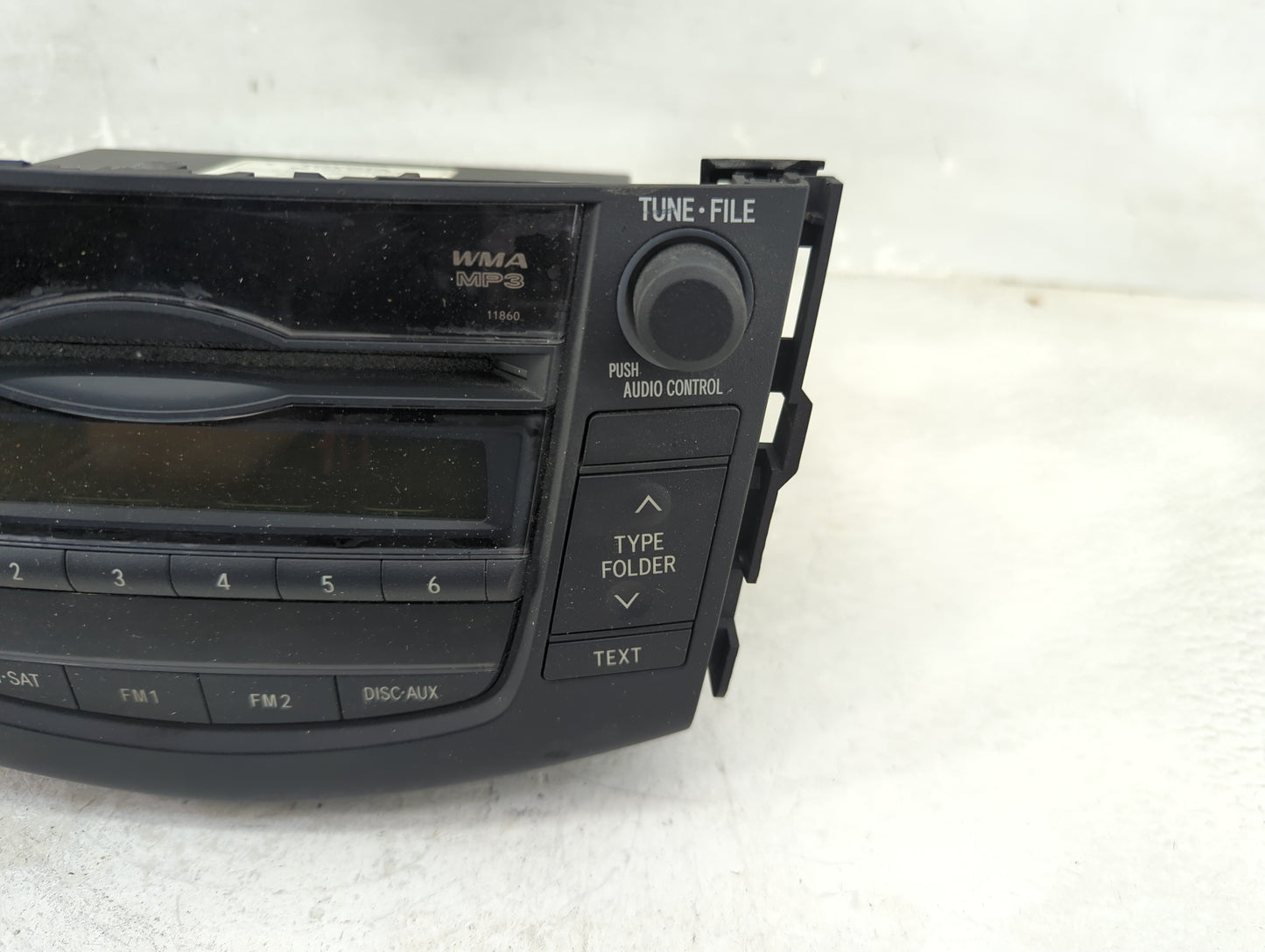 2010-2011 Toyota Rav4 Radio AM FM Cd Player Receiver Replacement P/N:86120-0R071 Fits Fits 2010 2011 OEM Used Auto Parts - O