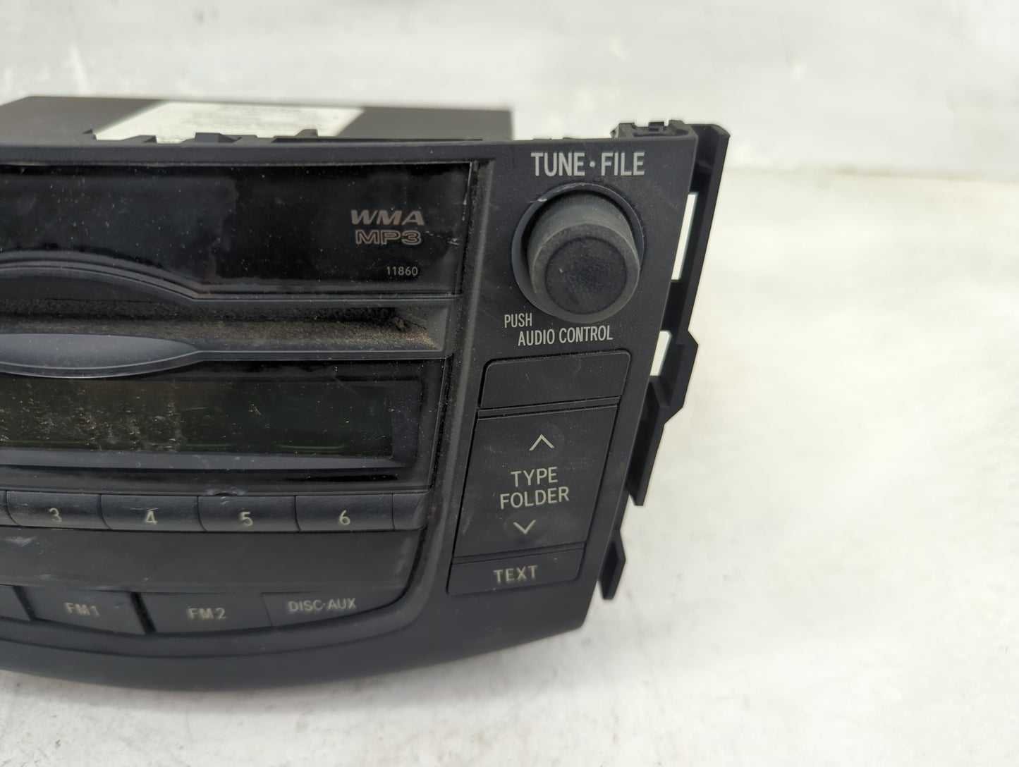 2010-2011 Toyota Rav4 Radio AM FM Cd Player Receiver Replacement P/N:86120-0R071 Fits Fits 2010 2011 OEM Used Auto Parts - O