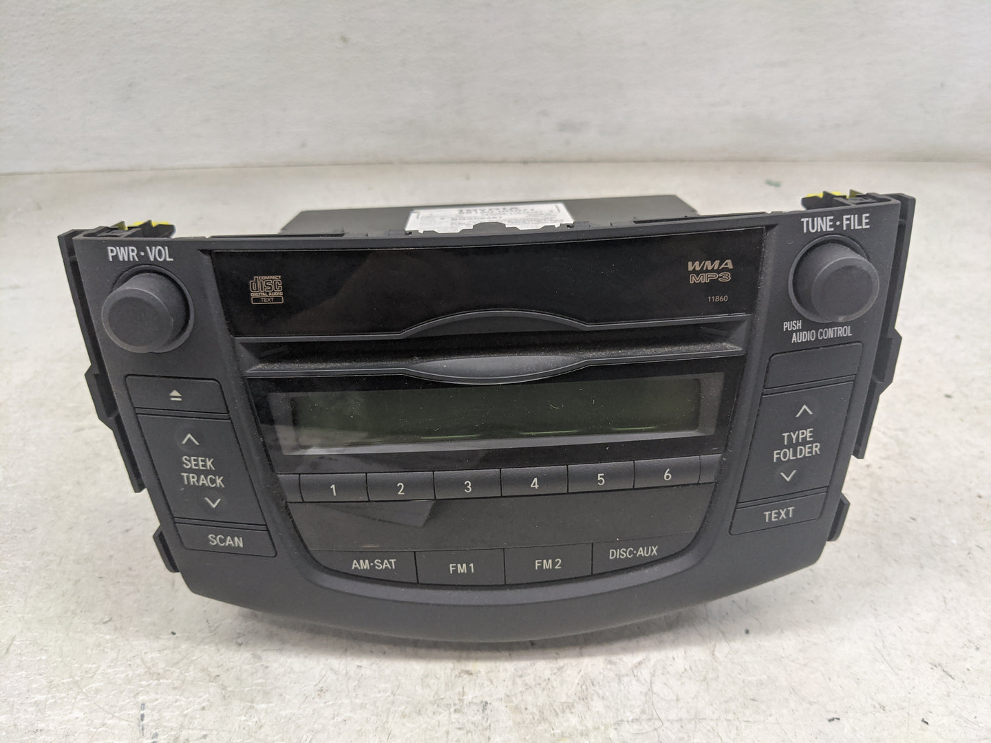 2010-2011 Toyota Rav4 Radio AM FM Cd Player Receiver Replacement P/N:86120-0R071 BGA05487, 123000-11010101 Fits Fits 2010 20