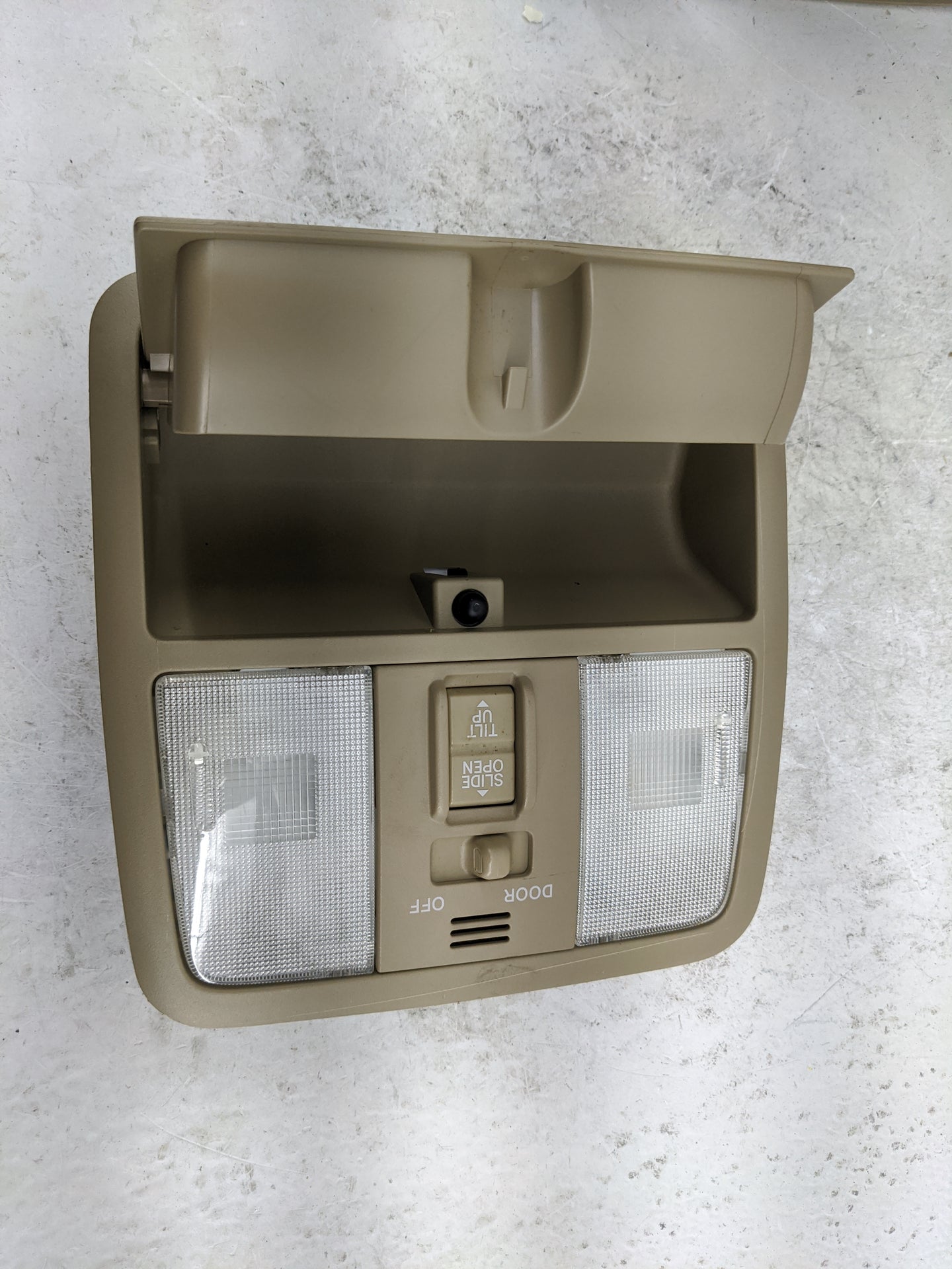 2009-2012 Toyota Rav4 Overhead Roof Console Tan - Oemusedautoparts1.com