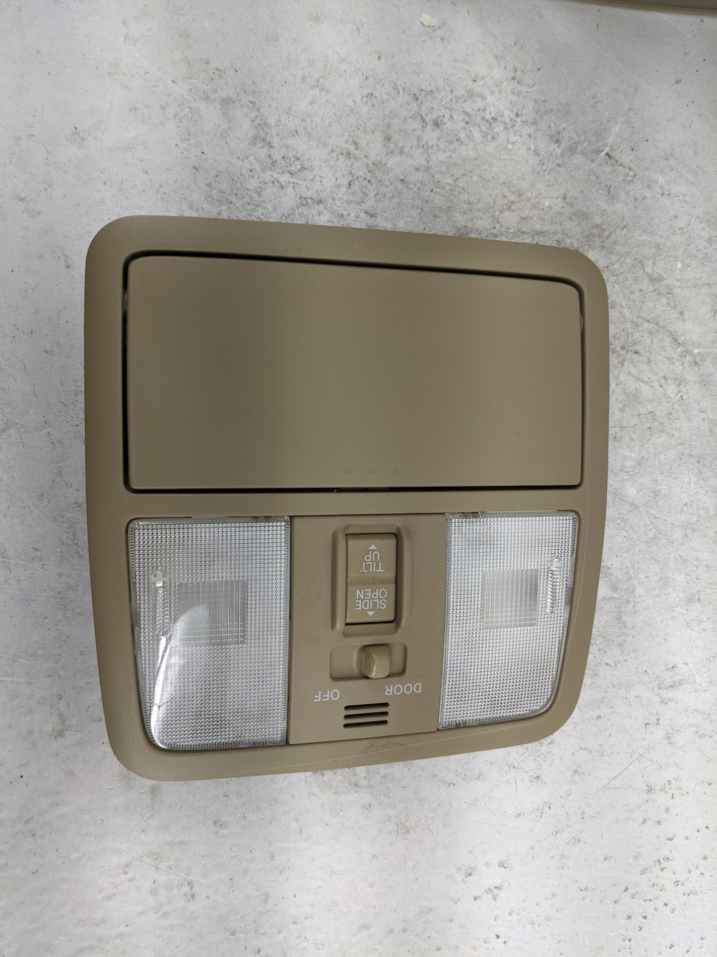 2009-2012 Toyota Rav4 Overhead Roof Console Tan - Oemusedautoparts1.com