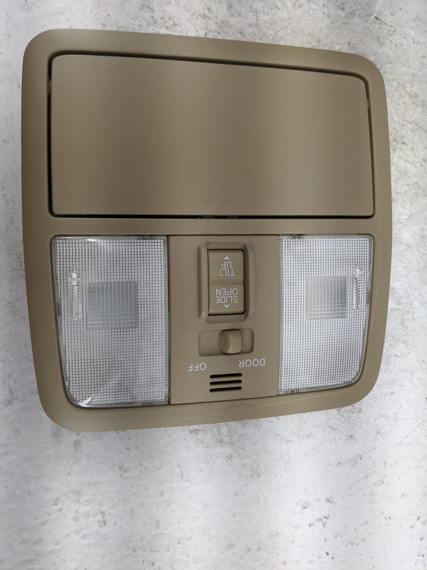 2009-2012 Toyota Rav4 Overhead Roof Console Tan - Oemusedautoparts1.com