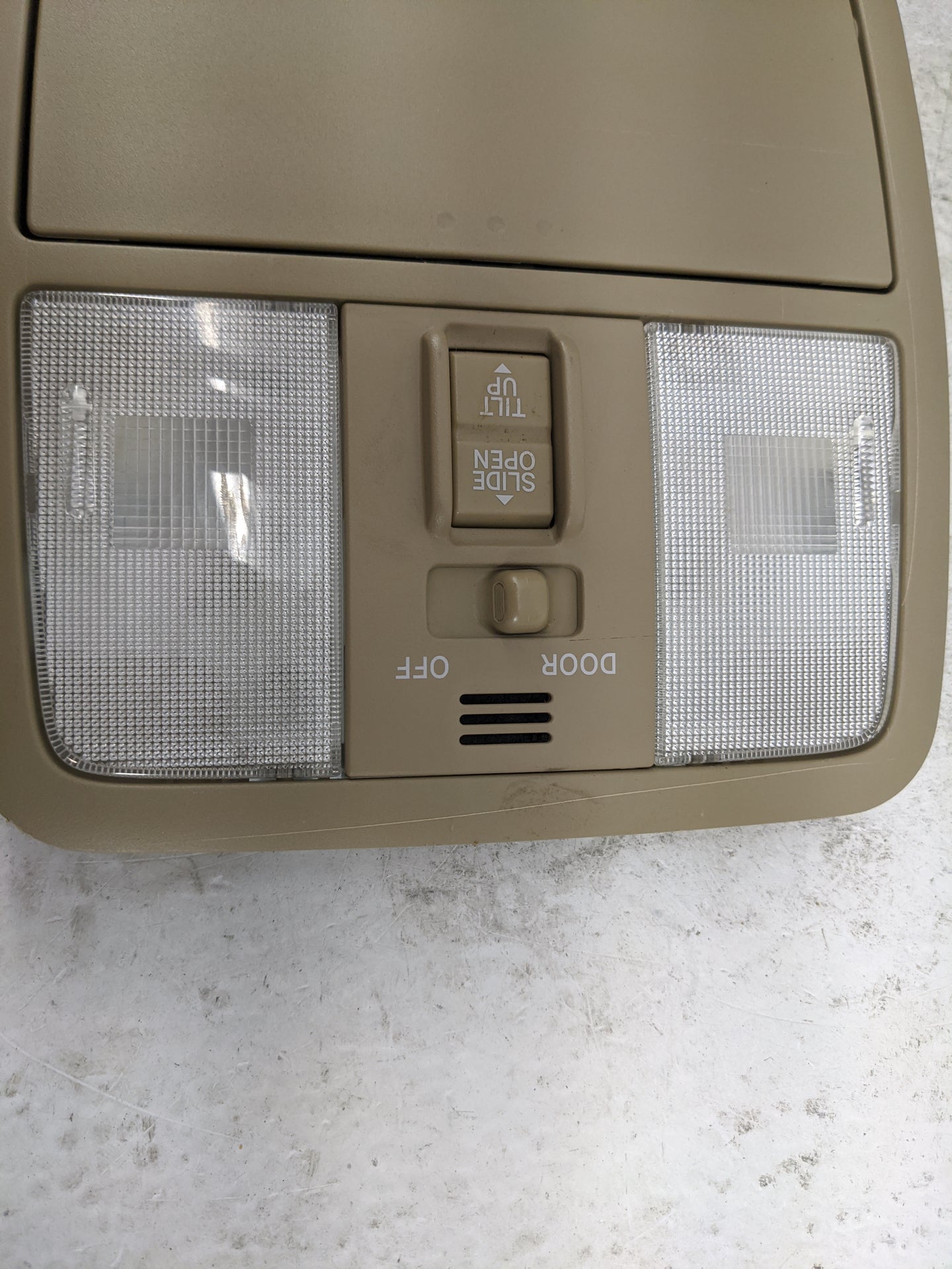 2009-2012 Toyota Rav4 Overhead Roof Console Tan - Oemusedautoparts1.com
