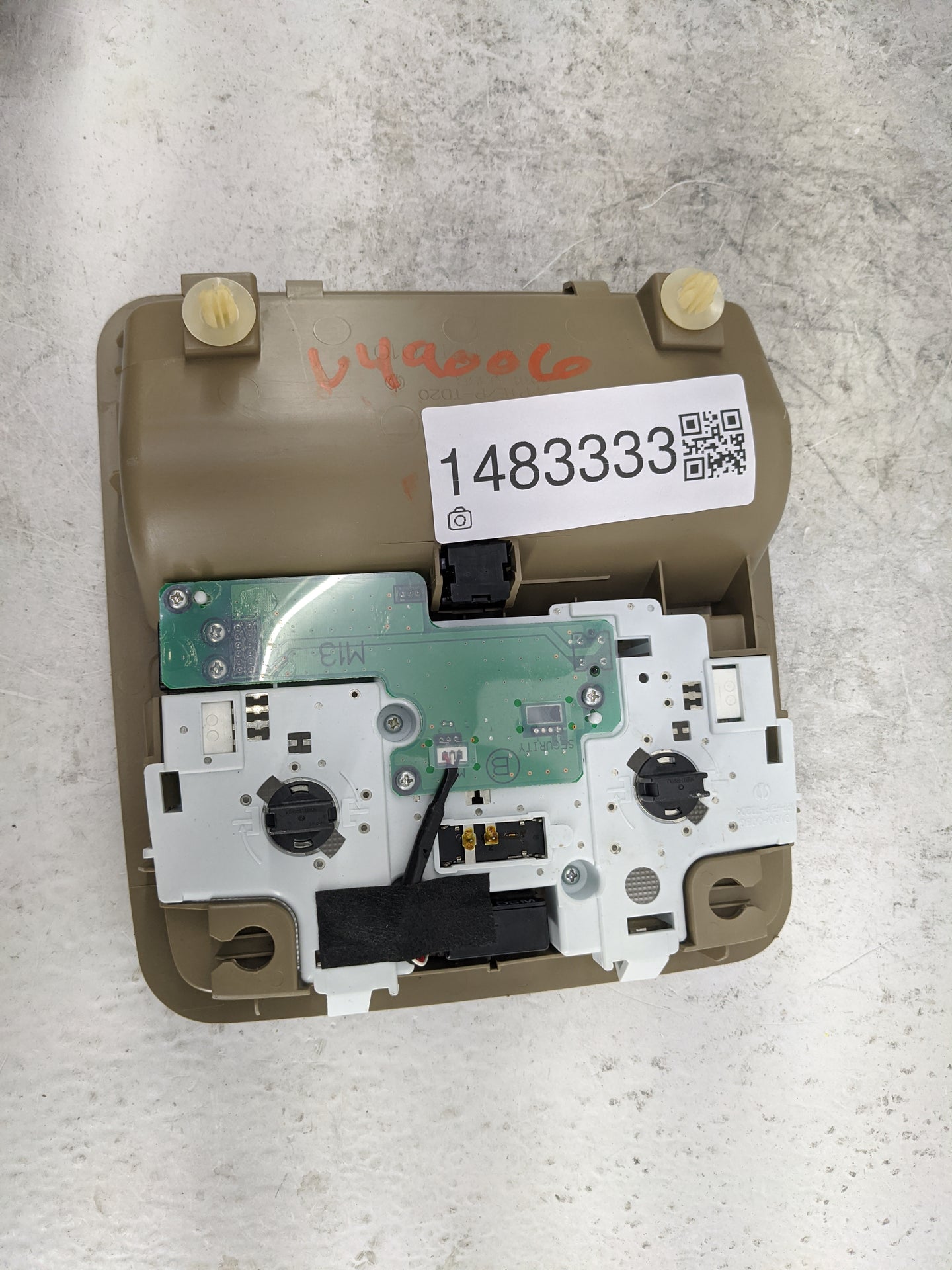 2009-2012 Toyota Rav4 Overhead Roof Console Tan - Oemusedautoparts1.com
