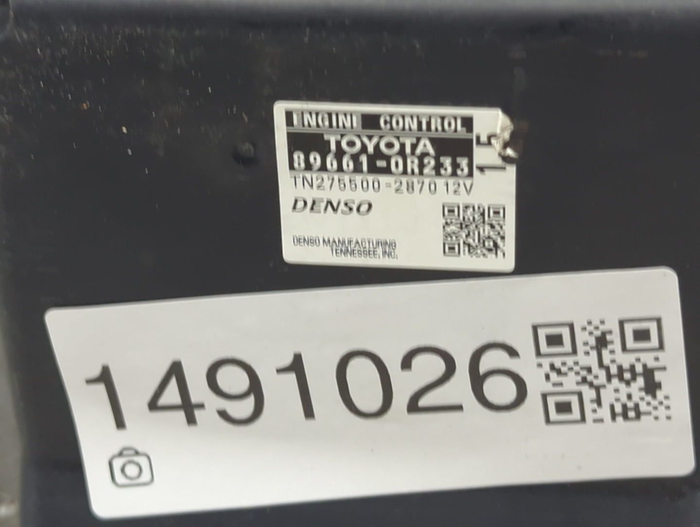 2011 Toyota Rav4 PCM Engine Control Computer ECU ECM PCU OEM P/N:89661-0R233 TN275500-2870 Fits OEM Used Auto Parts - Oemuse