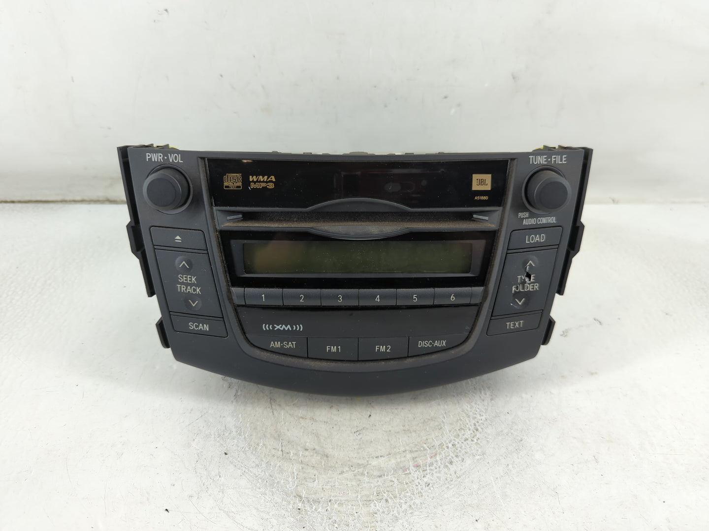 2009-2011 Toyota Rav4 Radio AM FM Cd Player Receiver Replacement P/N:86120-0R090 Fits Fits 2009 2010 2011 OEM Used Auto Part