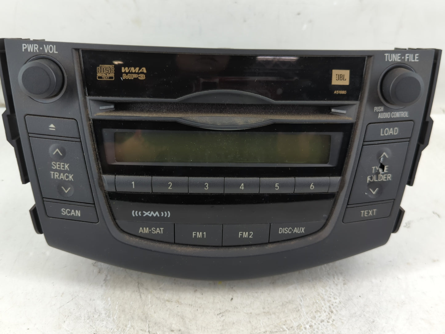 2009-2011 Toyota Rav4 Radio AM FM Cd Player Receiver Replacement P/N:86120-0R090 Fits Fits 2009 2010 2011 OEM Used Auto Part