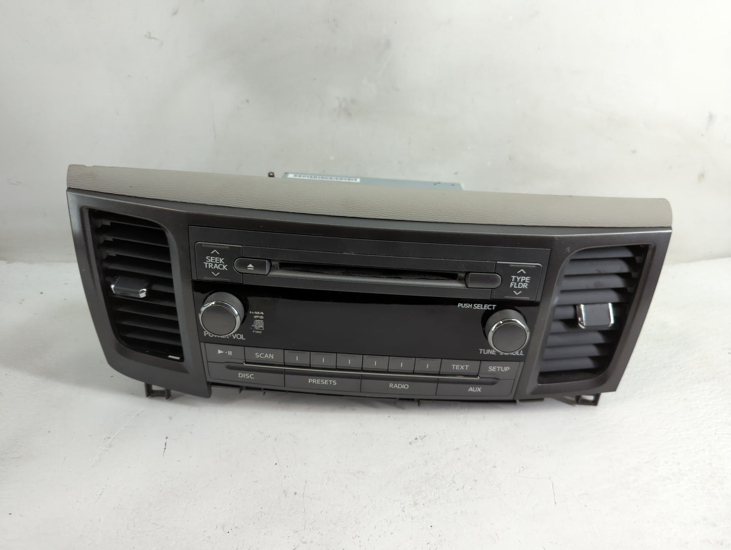 2011-2014 Toyota Sienna Radio AM FM Cd Player Receiver Replacement P/N:86120-08270 Fits Fits 2011 2012 2013 2014 OEM Used Au