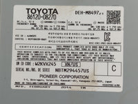 2011-2014 Toyota Sienna Radio AM FM Cd Player Receiver Replacement P/N:86120-08270 Fits Fits 2011 2012 2013 2014 OEM Used Au