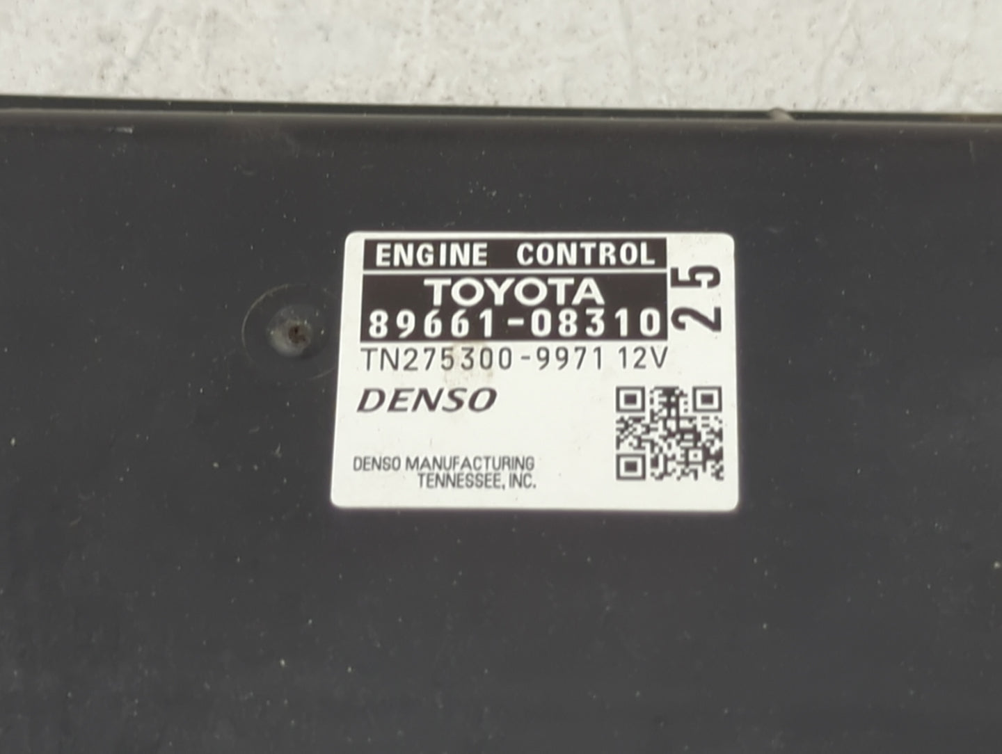 2011 Toyota Sienna PCM Engine Control Computer ECU ECM PCU OEM P/N:89661-08310 TN275300-9971 Fits OEM Used Auto Parts - Oemu