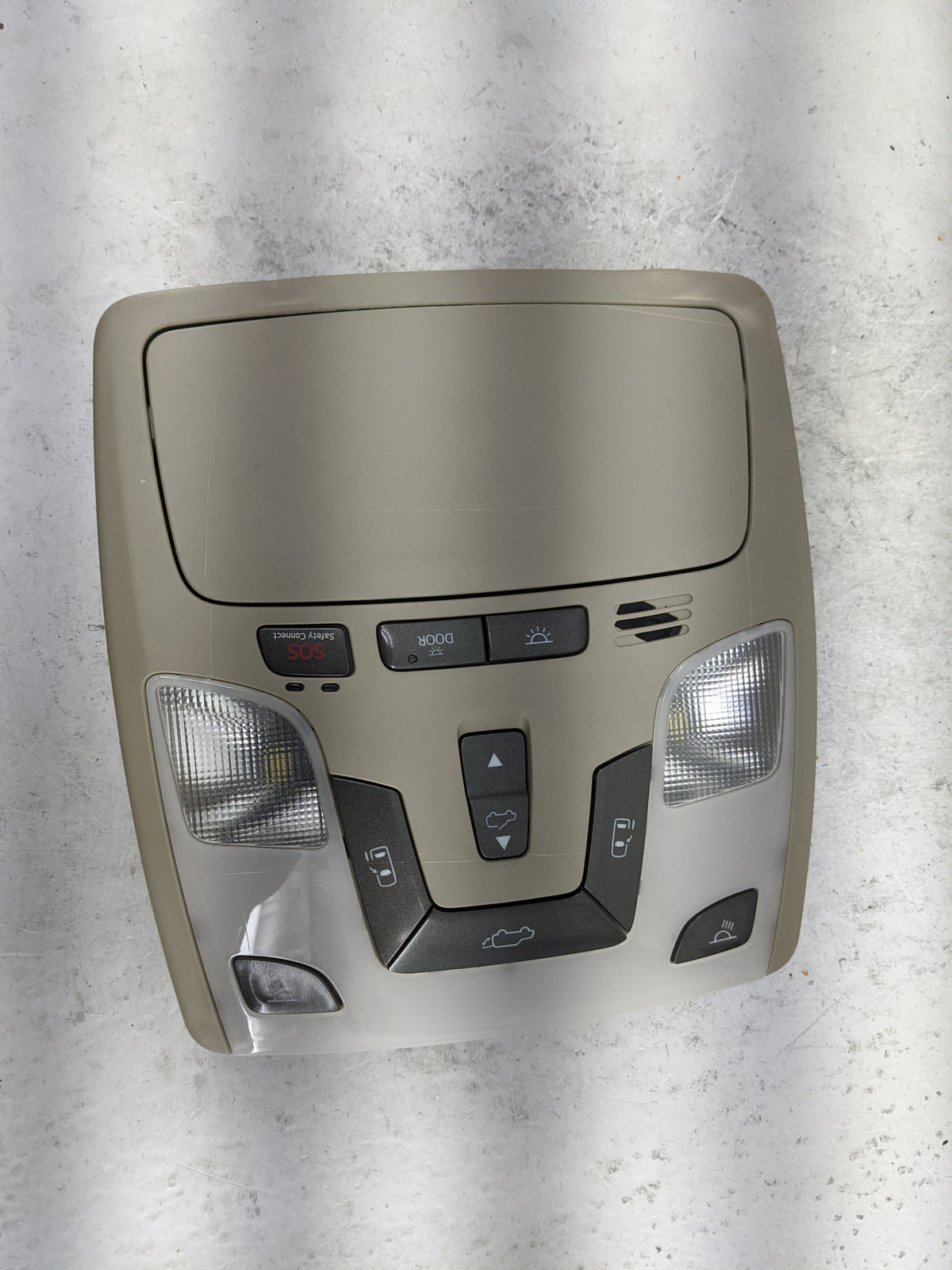 2011-2014 Toyota Sienna Overhead Console W/rear Climate Control Tan - Oemusedautoparts1.com