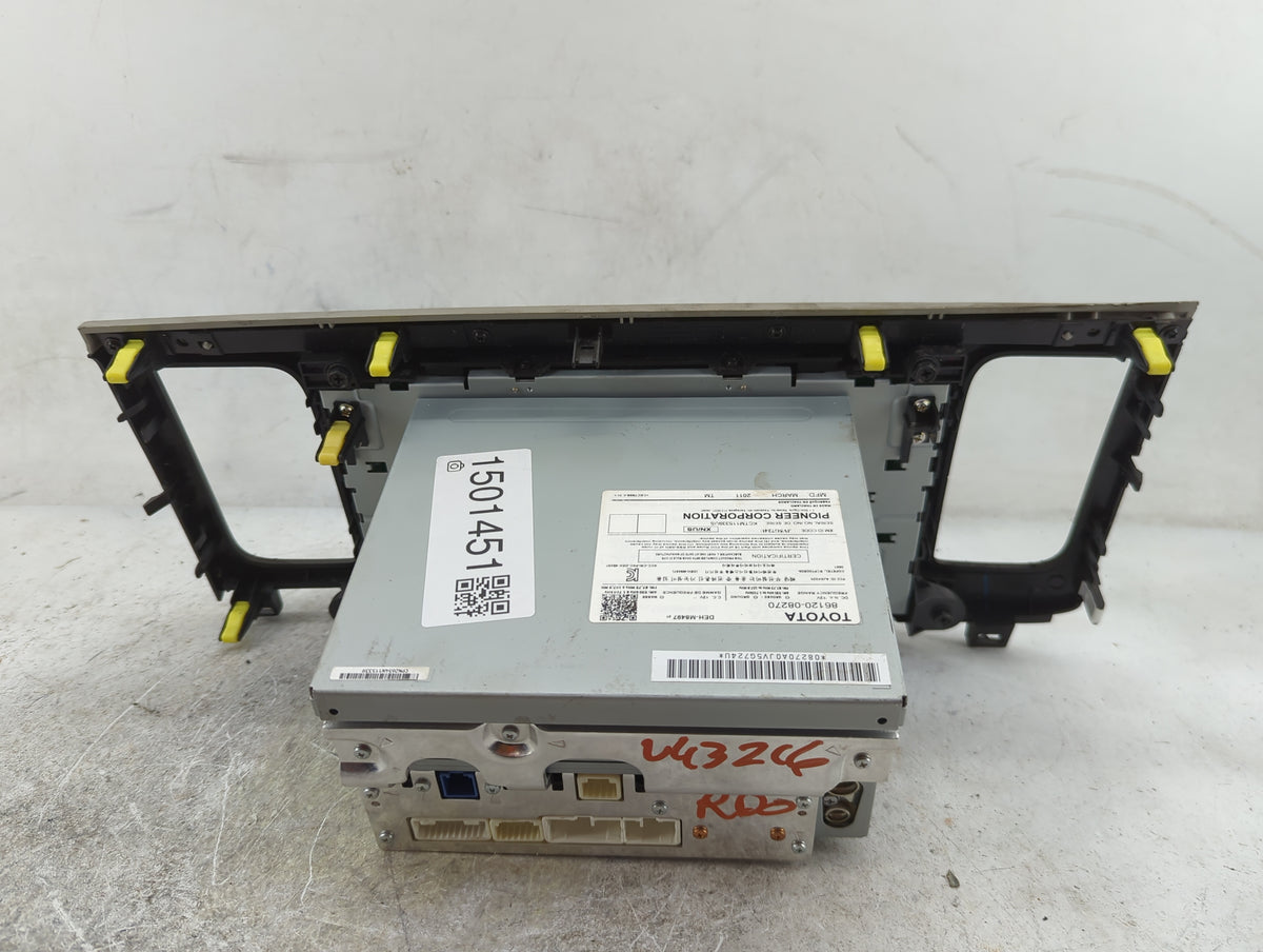 2011-2014 Toyota Sienna Radio AM FM Cd Player Receiver Replacement P/N:86120-08270 DEH-M8497 Fits Fits 2011 2012 2013 2014 O
