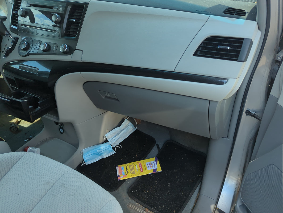 2011 Toyota Sienna Passenger Glove Box Door Storage Compartment - Oemusedautoparts1.com