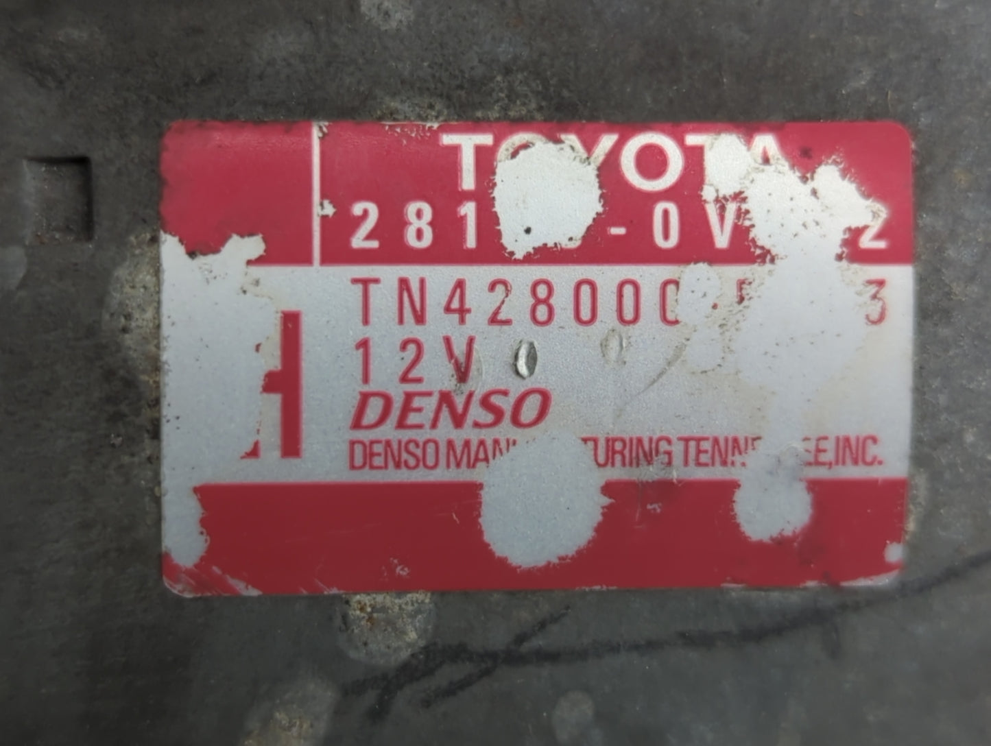 2011-2016 Toyota Sienna Car Starter Motor Solenoid OEM P/N:TN428000 Fits Fits 2009 2010 2011 2012 2016 2018 2019 2020 2021 O