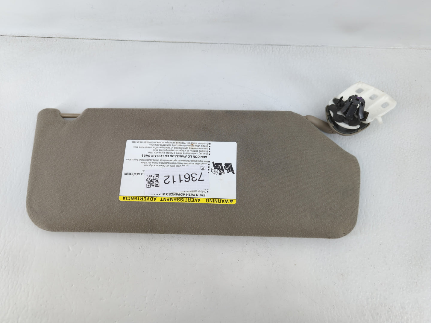 2011-2014 Toyota Sienna Sun Visor Shade Replacement Passenger Right Mirror Fits Fits 2011 2012 2013 2014 OEM Used Auto Parts