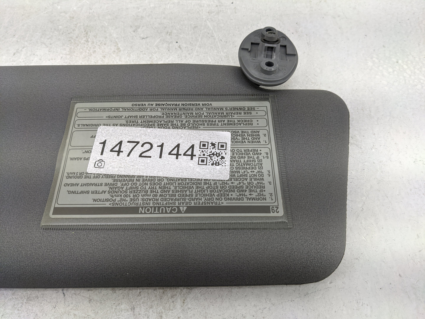 2009-2011 Toyota Tacoma Sun Visor Shade Replacement Driver Left Mirror Fits Fits 2009 2010 2011 OEM Used Auto Parts - Oemuse