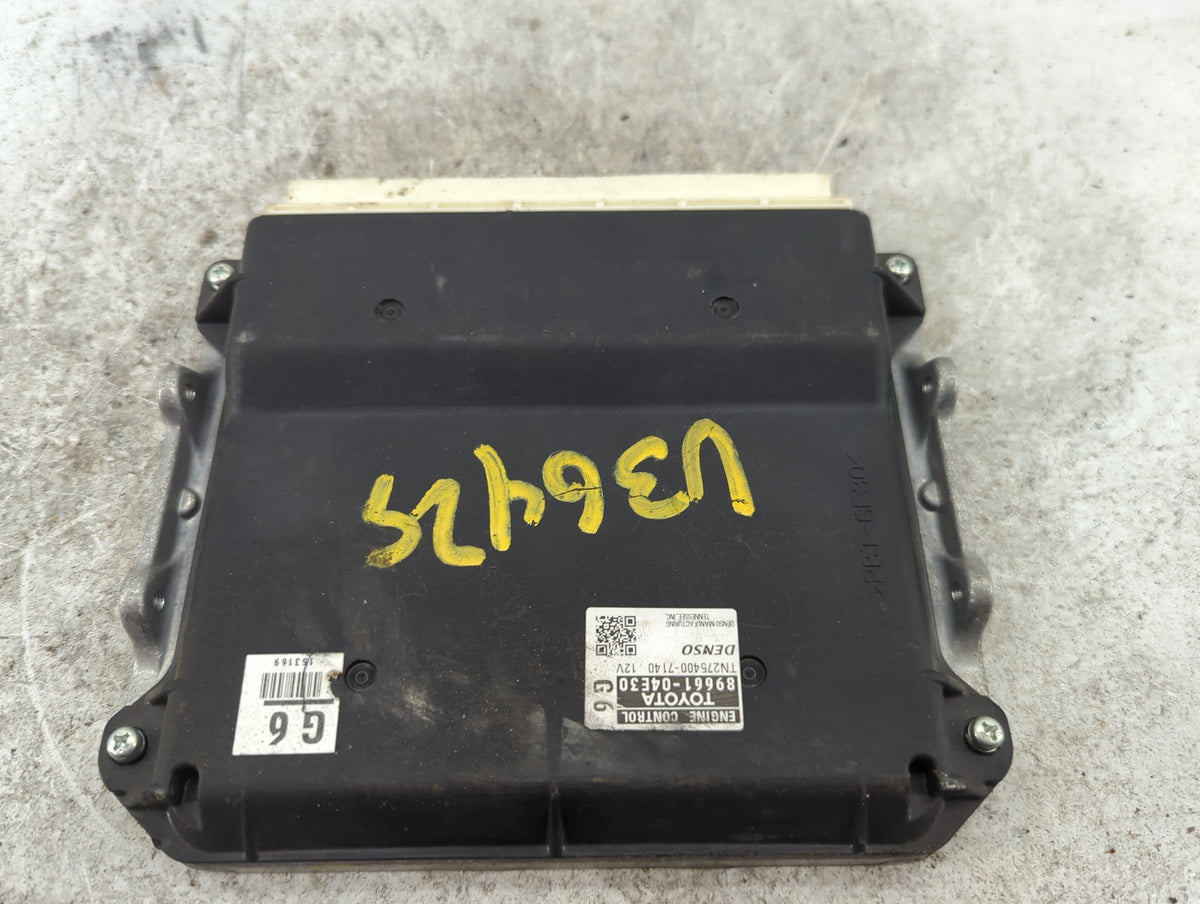 2011 Toyota Tacoma PCM Engine Control Computer ECU ECM PCU OEM P/N:89661-04E30 TN275400-7140 OEM Used Auto Parts - Oemusedau