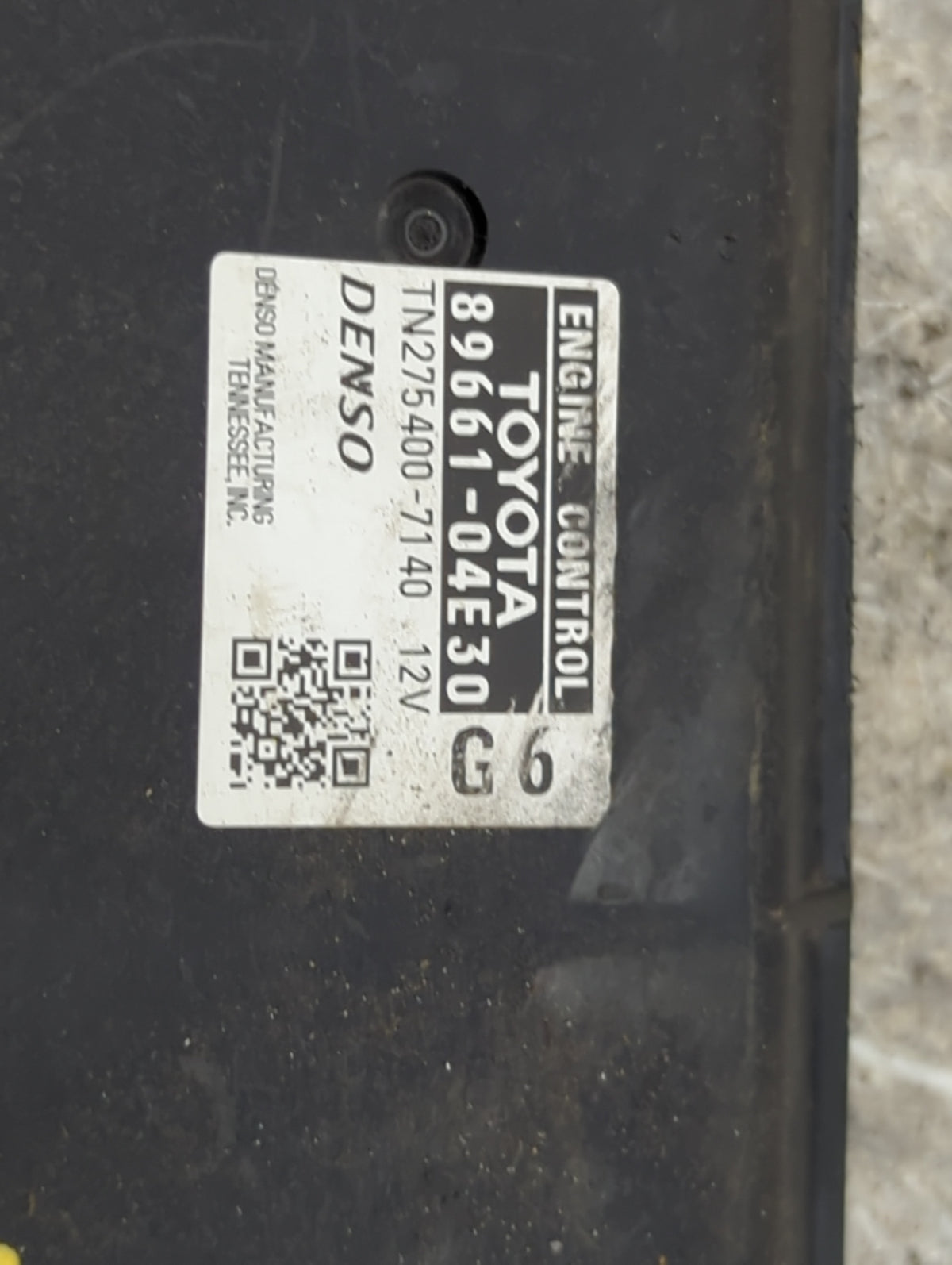 2011 Toyota Tacoma PCM Engine Control Computer ECU ECM PCU OEM P/N:89661-04E30 TN275400-7140 OEM Used Auto Parts - Oemusedau