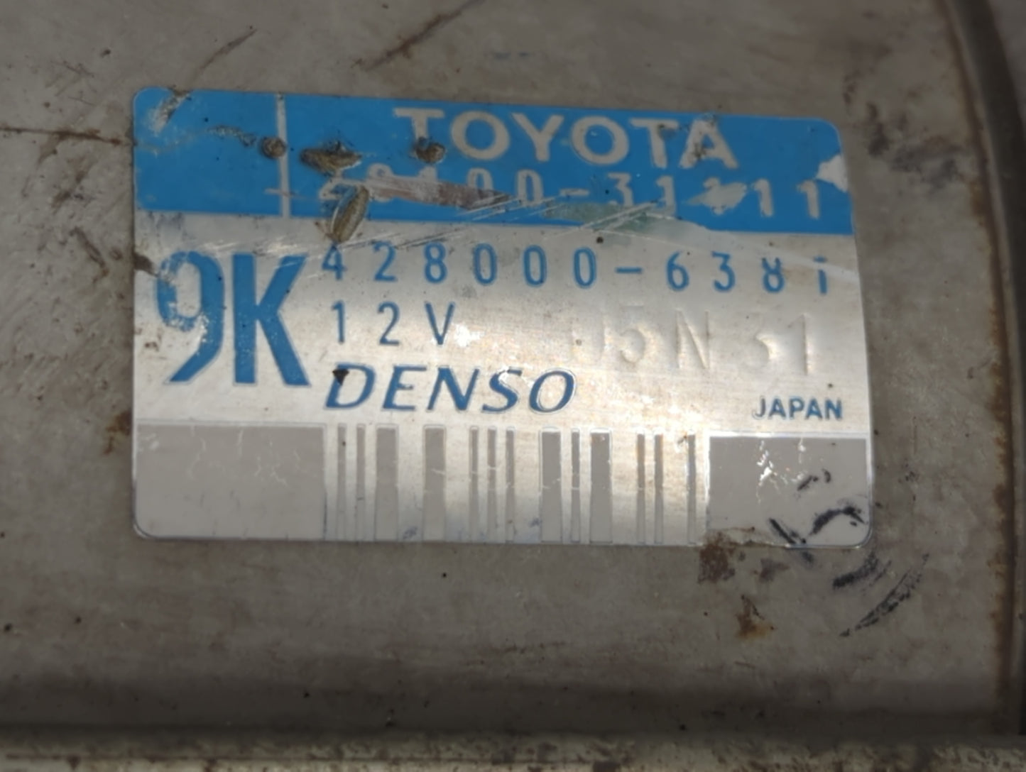 2010-2015 Toyota Tacoma Car Starter Motor Solenoid OEM P/N:428000-6381 Fits Fits 2010 2011 2012 2013 2014 2015 OEM Used Auto