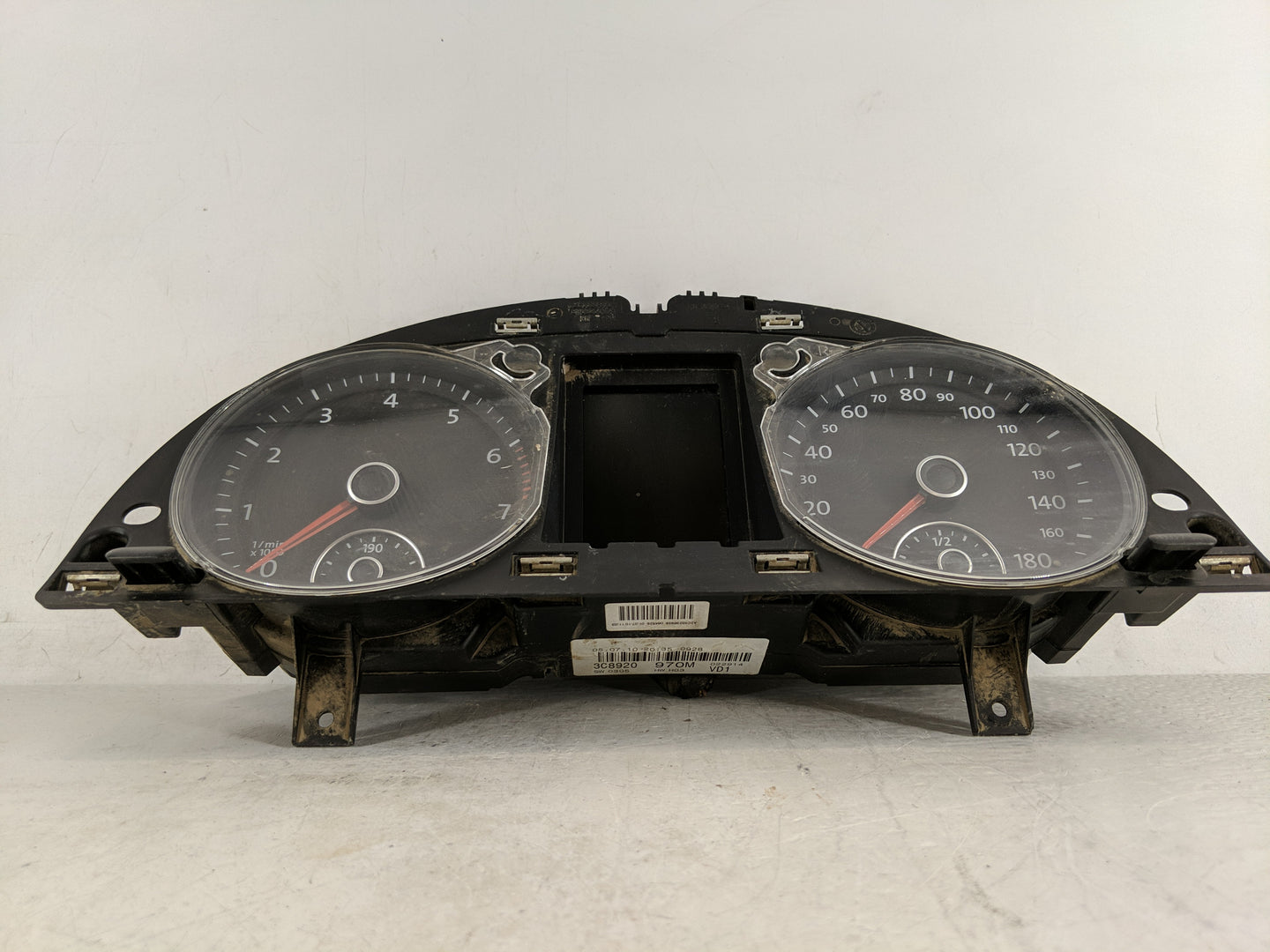 2011 Volkswagen Cc Instrument Cluster Speedometer Gauges P/N:3C8920970M 3C8 920 970M Fits OEM Used Auto Parts - Oemusedautop