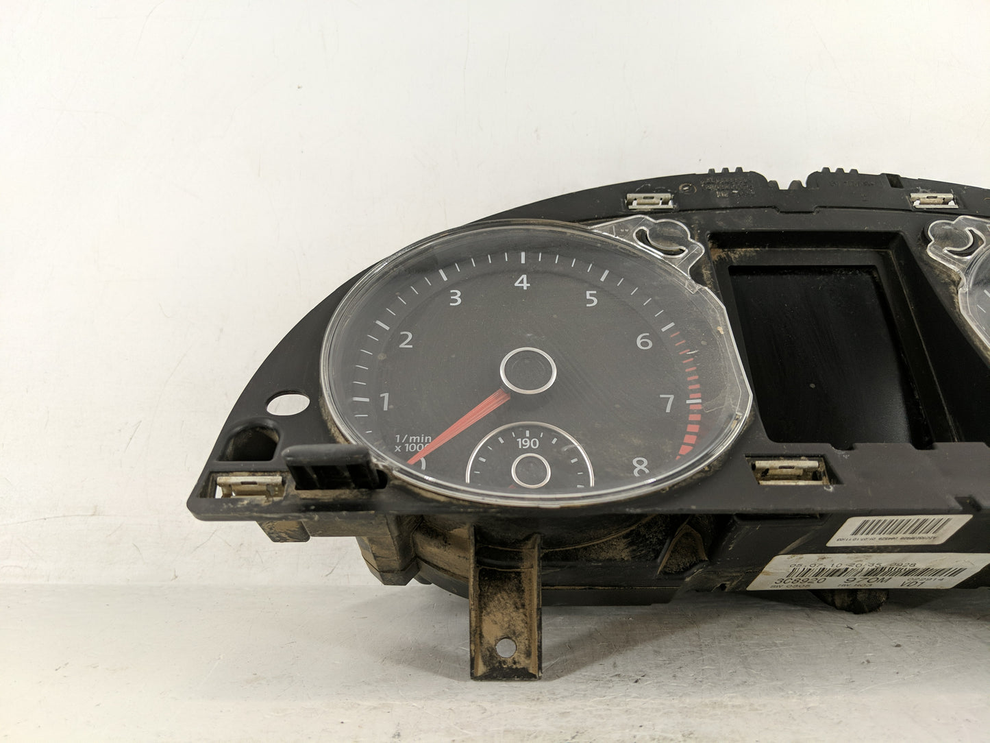 2011 Volkswagen Cc Instrument Cluster Speedometer Gauges P/N:3C8920970M 3C8 920 970M Fits OEM Used Auto Parts - Oemusedautop