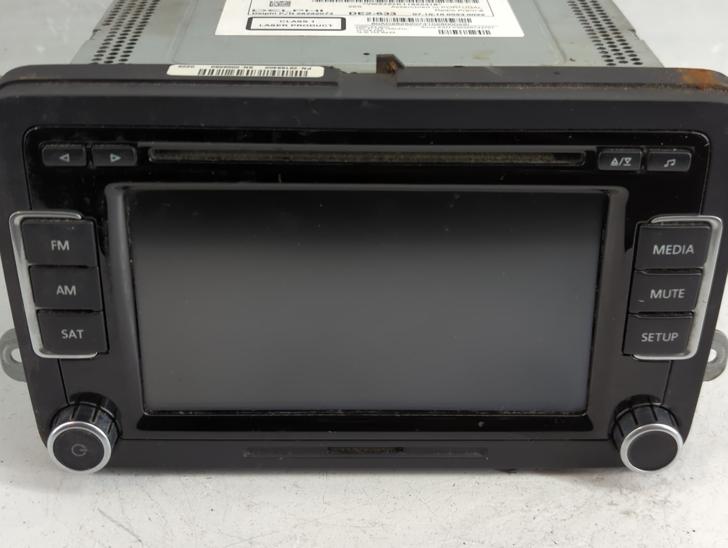 2009-2013 Volkswagen Cc Radio AM FM Cd Player Receiver Replacement P/N:1K0 035 180 AD Fits OEM Used Auto Parts - Oemusedauto