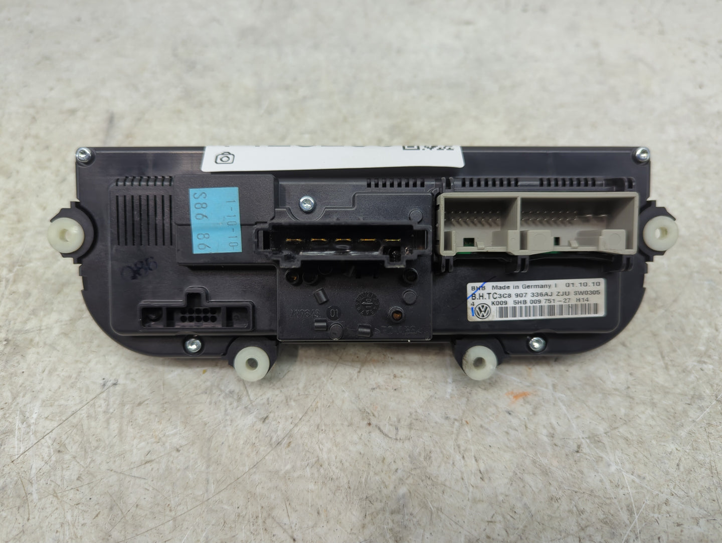 2011-2012 Volkswagen Cc Climate Control Module Temperature AC/Heater Replacement P/N:5HB009751 Fits Fits 2011 2012 2013 2014