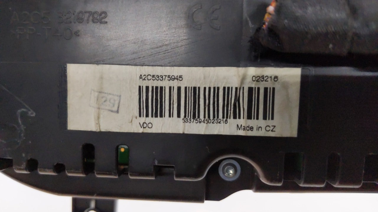 2010-2011 Volkswagen Cc Instrument Cluster Speedometer Gauges P/N:3C8920970MX 3C8920970M Fits Fits 2010 2011 OEM Used Auto P