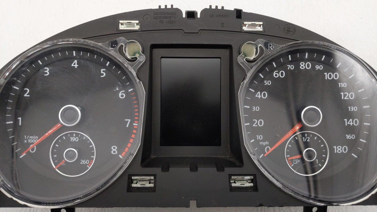 2010-2011 Volkswagen Cc Instrument Cluster Speedometer Gauges P/N:3C8920970MX 3C8920970M Fits Fits 2010 2011 OEM Used Auto P