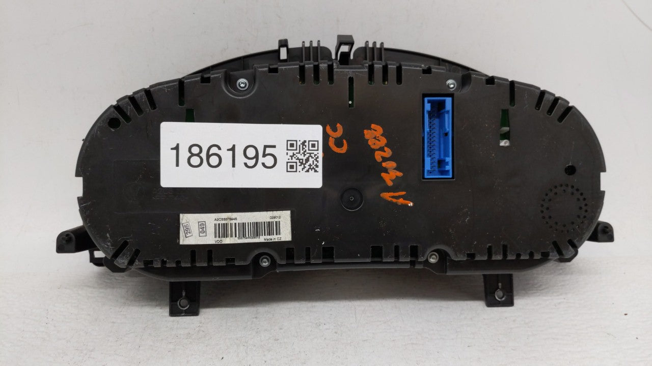 2011 Volkswagen Cc Instrument Cluster Speedometer Gauges P/N:3C8920970M 3C8 920 970M Fits OEM Used Auto Parts - Oemusedautop