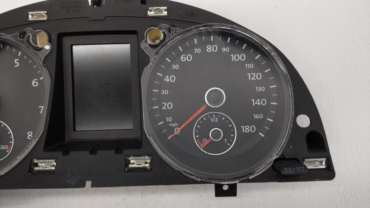 2010-2011 Volkswagen Cc Instrument Cluster Speedometer Gauges P/N:3C8920970MX 3C8920970M Fits Fits 2010 2011 OEM Used Auto P