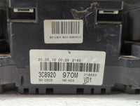2010-2011 Volkswagen Cc Instrument Cluster Speedometer Gauges P/N:3C8 920 970 M 3C8920970M Fits Fits 2010 2011 OEM Used Auto