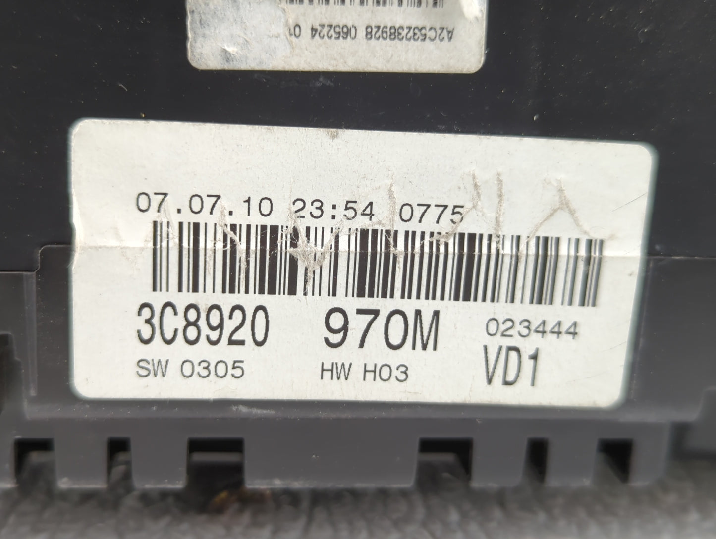 2011 Volkswagen Cc Instrument Cluster Speedometer Gauges P/N:3C8920970M 3C8 920 970M Fits OEM Used Auto Parts - Oemusedautop