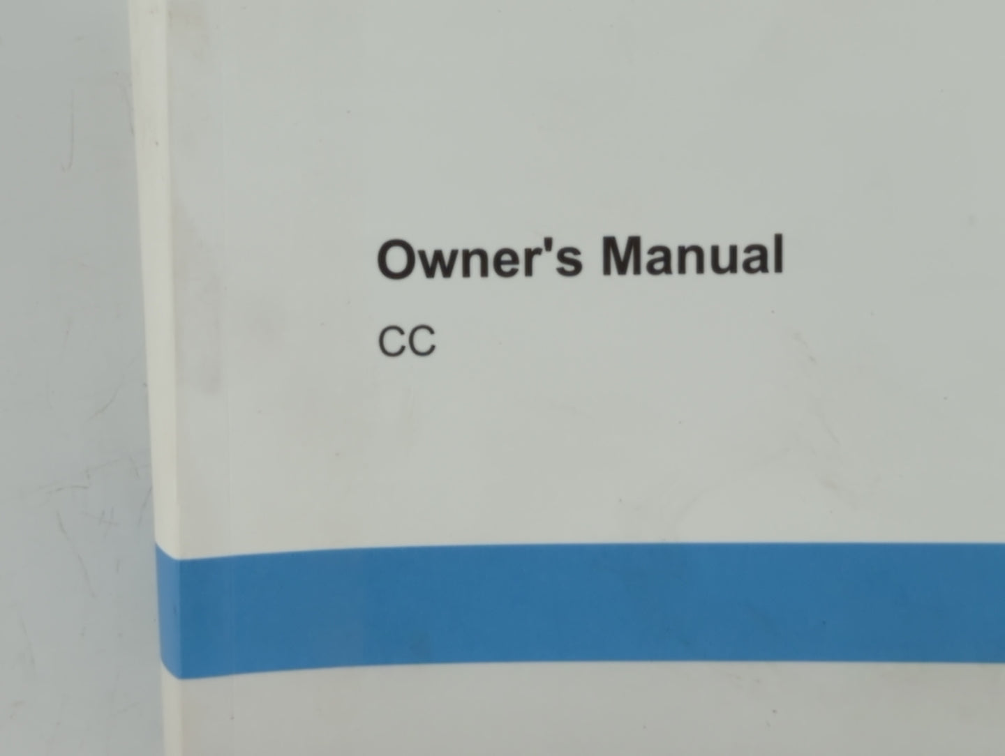 2011 Volkswagen Cc Owners Manual Book Guide OEM Used Auto Parts - Oemusedautoparts1.com