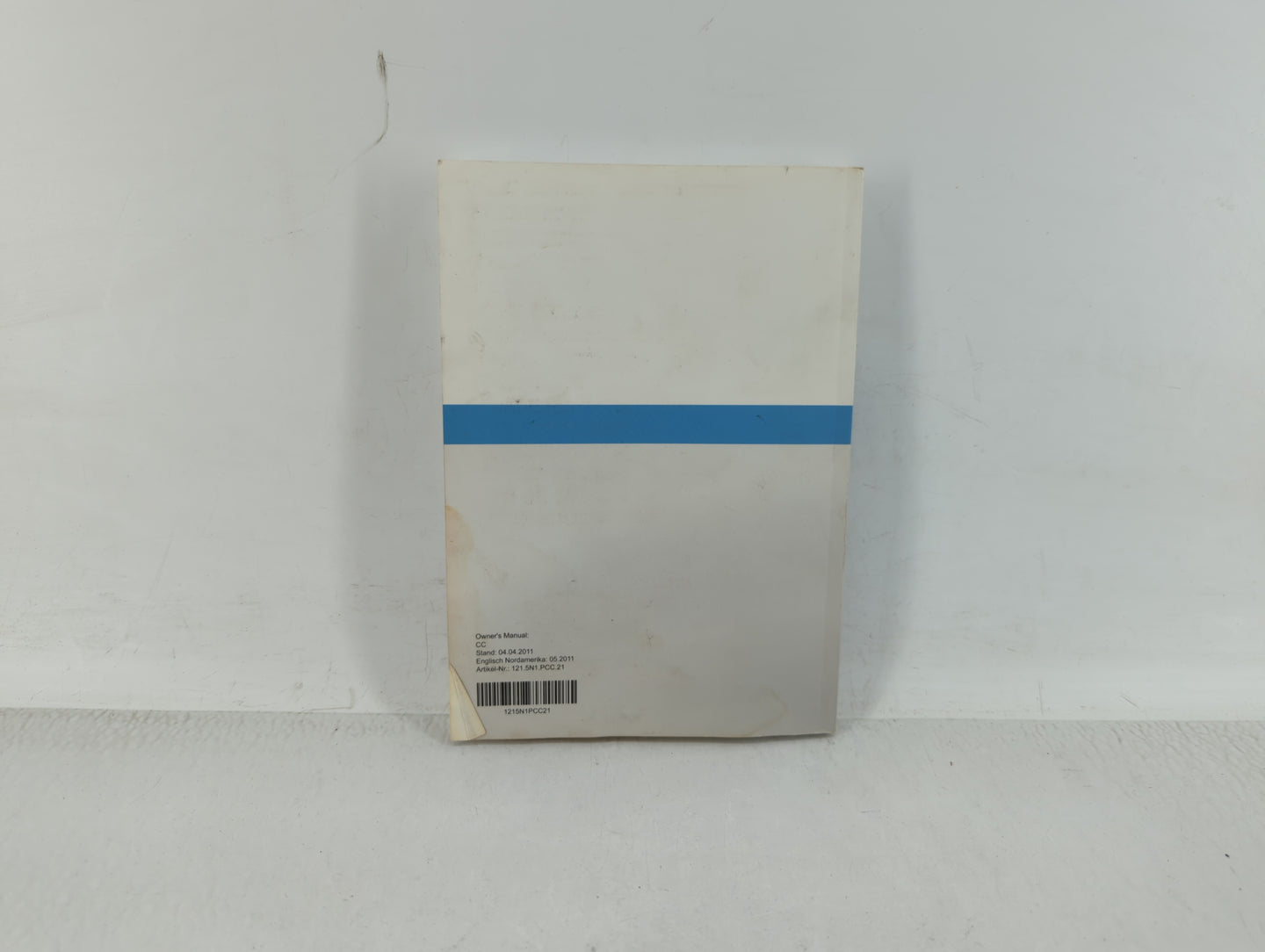 2011 Volkswagen Cc Owners Manual Book Guide OEM Used Auto Parts - Oemusedautoparts1.com