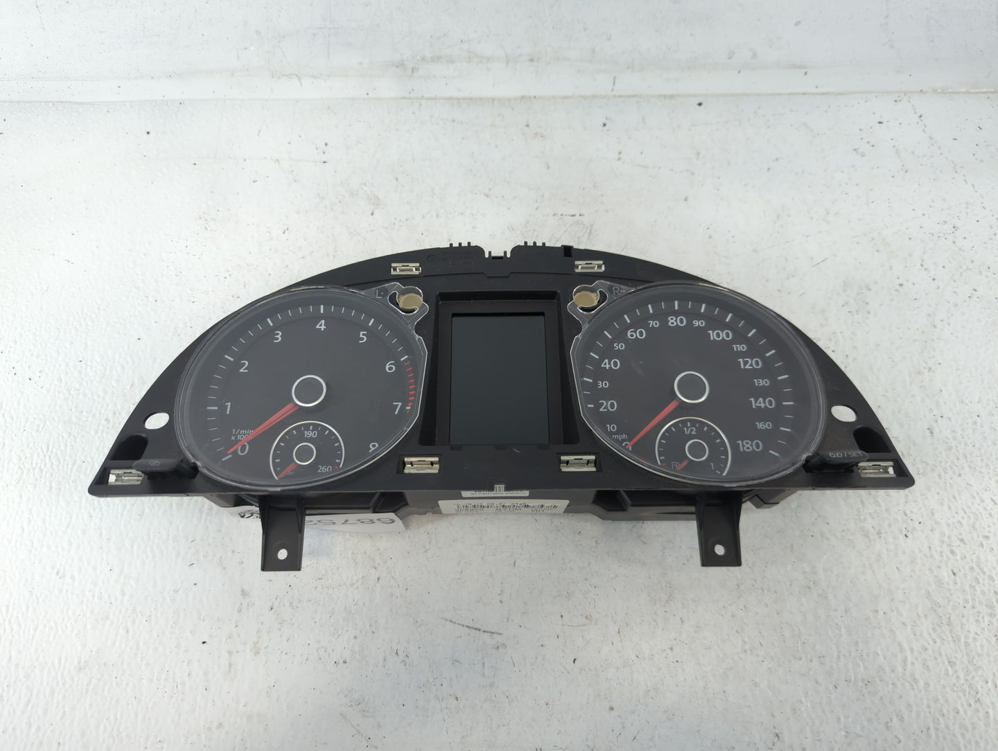 2010-2011 Volkswagen Cc Instrument Cluster Speedometer Gauges P/N:3C8920 970M Fits Fits 2010 2011 OEM Used Auto Parts - Oemu