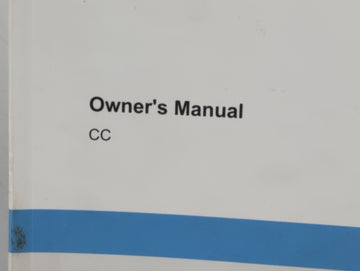 2011 Volkswagen Cc Owners Manual Book Guide P/N:1215N1PCC21 OEM Used Auto Parts