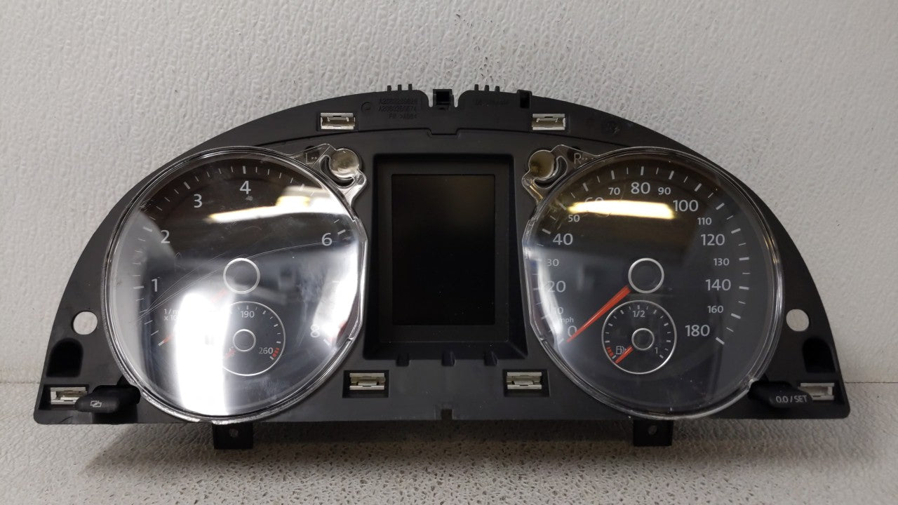 2010-2011 Volkswagen Cc Instrument Cluster Speedometer Gauges P/N:3C8920970MX Fits Fits 2010 2011 OEM Used Auto Parts - Oemu