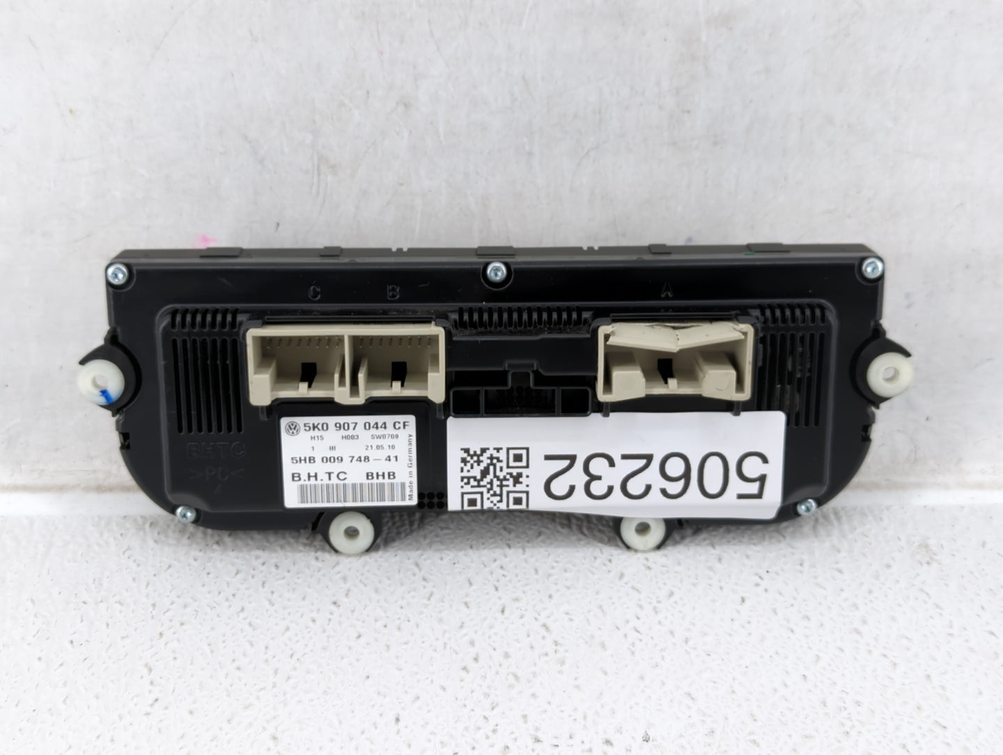 2011 Volkswagen Eos Climate Control Module Temperature AC/Heater Replacement P/N:5K0 907 044 CF 5HB 009 748-41 Fits Fits 201