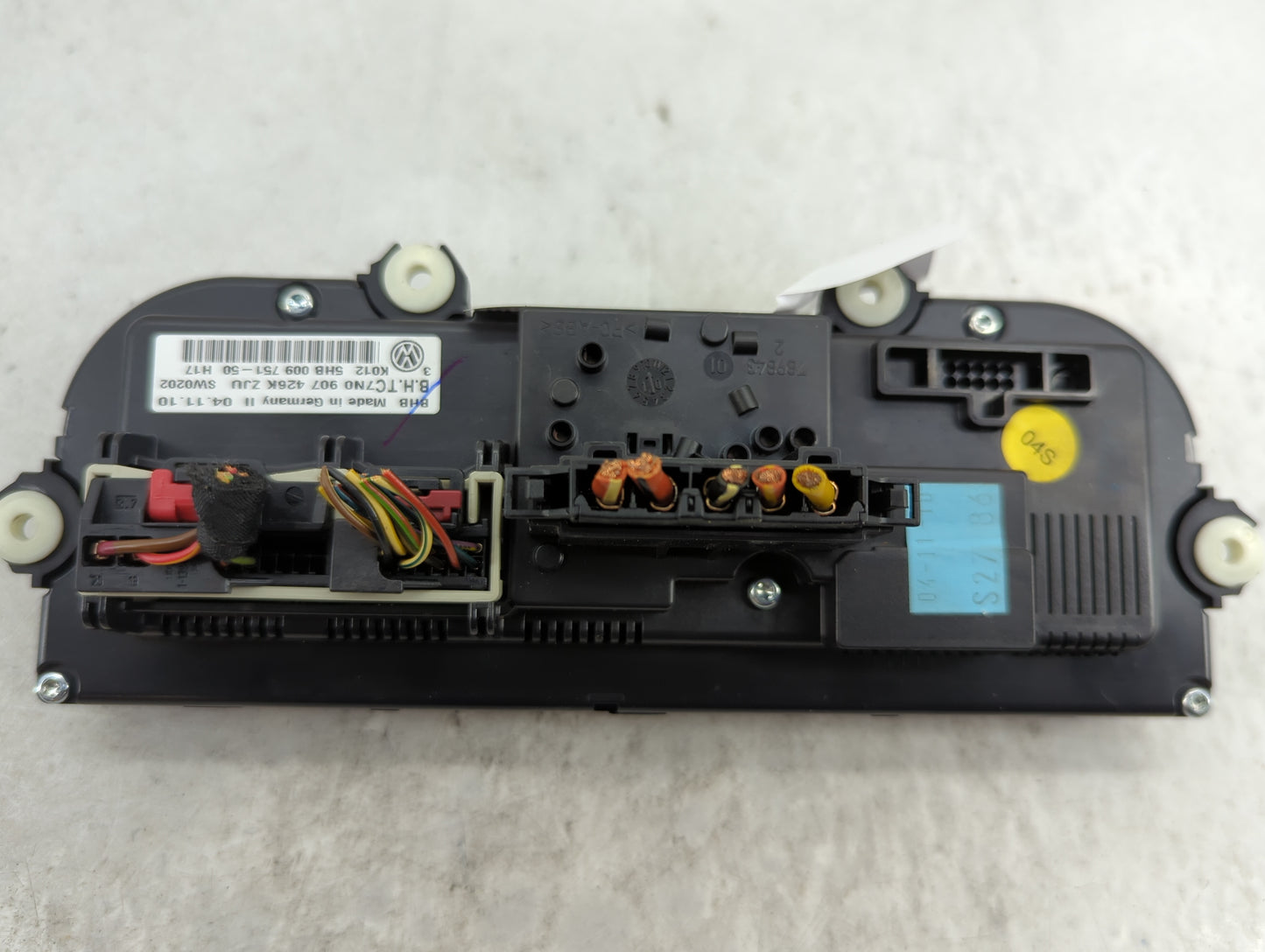 2010-2011 Volkswagen Golf Climate Control Module Temperature AC/Heater Replacement P/N:7N0907426K 5HB009751-50 Fits Fits 201