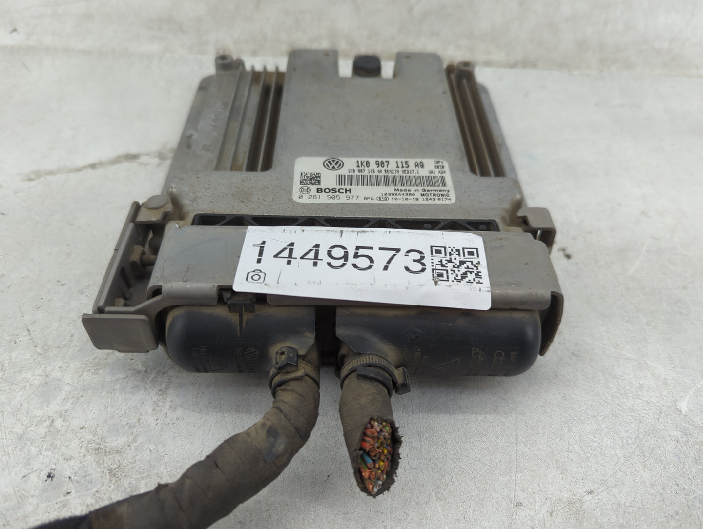 2011 Volkswagen Golf PCM Engine Control Computer ECU ECM PCU OEM P/N:0 261 S05 977 1K0 907 115 AQ Fits OEM Used Auto Parts -