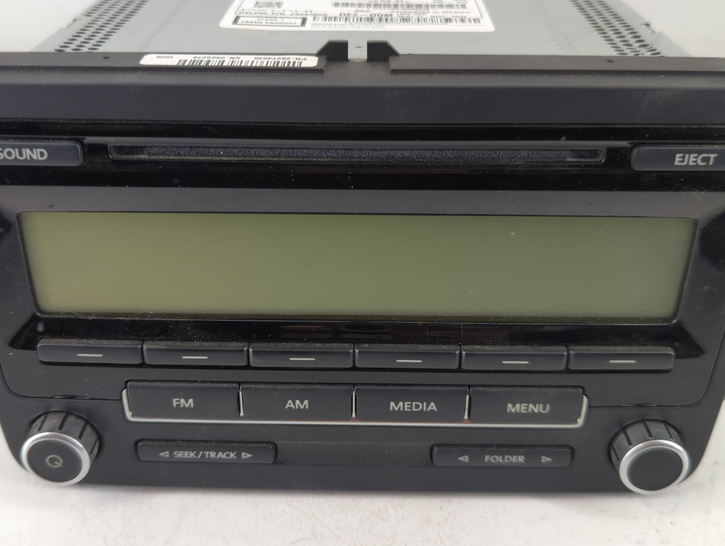 2011-2014 Volkswagen Jetta Radio AM FM Cd Player Receiver Replacement P/N:1K0 035 164 A Fits Fits 2011 2012 2013 2014 OEM Us